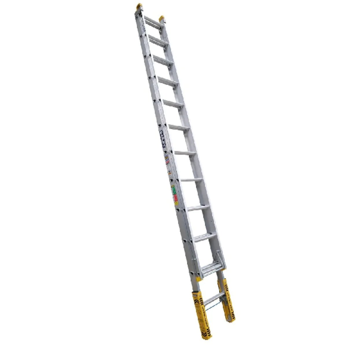 Bailey FS13906 150kg 12 Rung 3.7m/6.2m Aluminium Pro PUNCHLOCK Leveller Extension Ladder