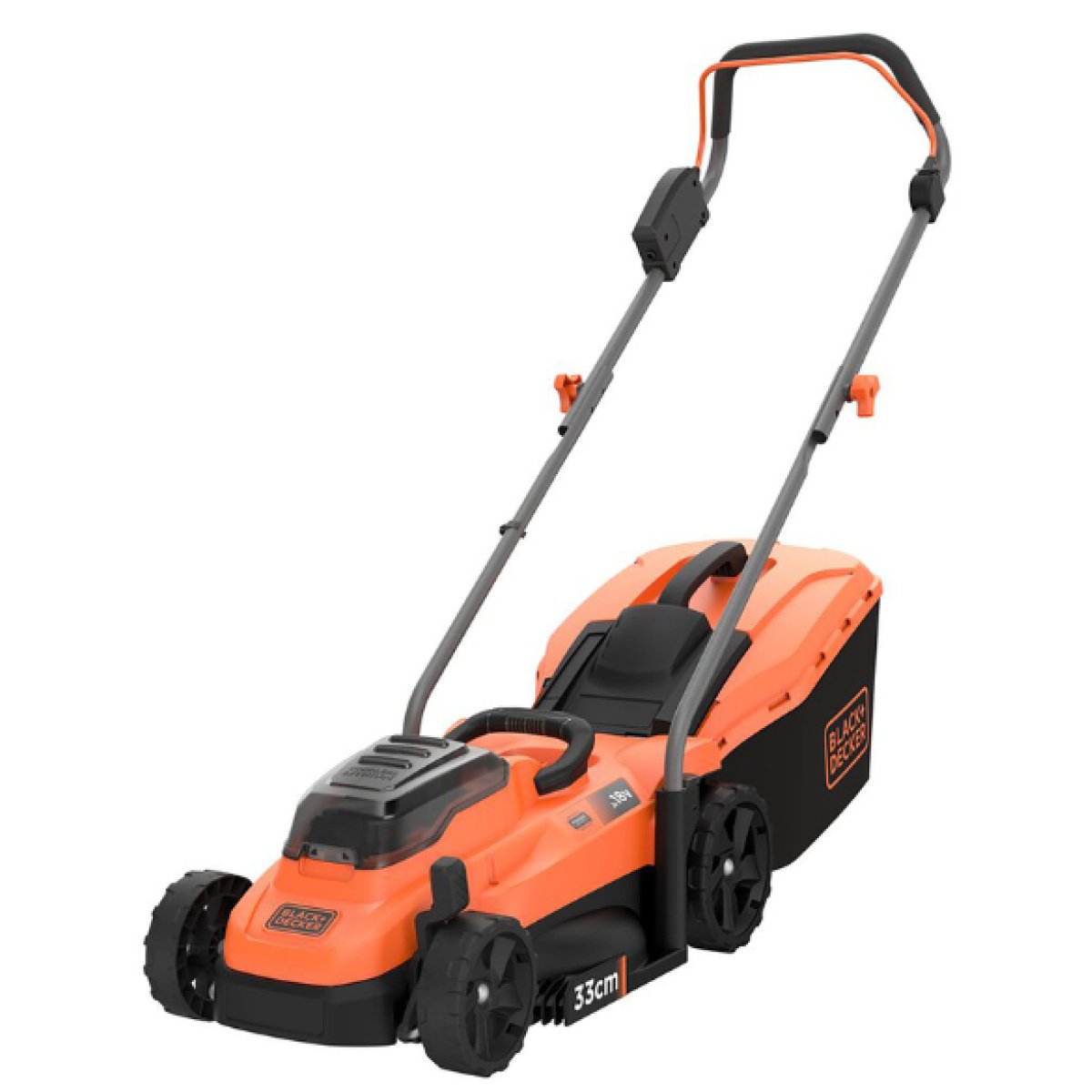 Black & Decker 36V Cordless 13″ (33cm) Compact Lawnmower 2 x 2.0Ah