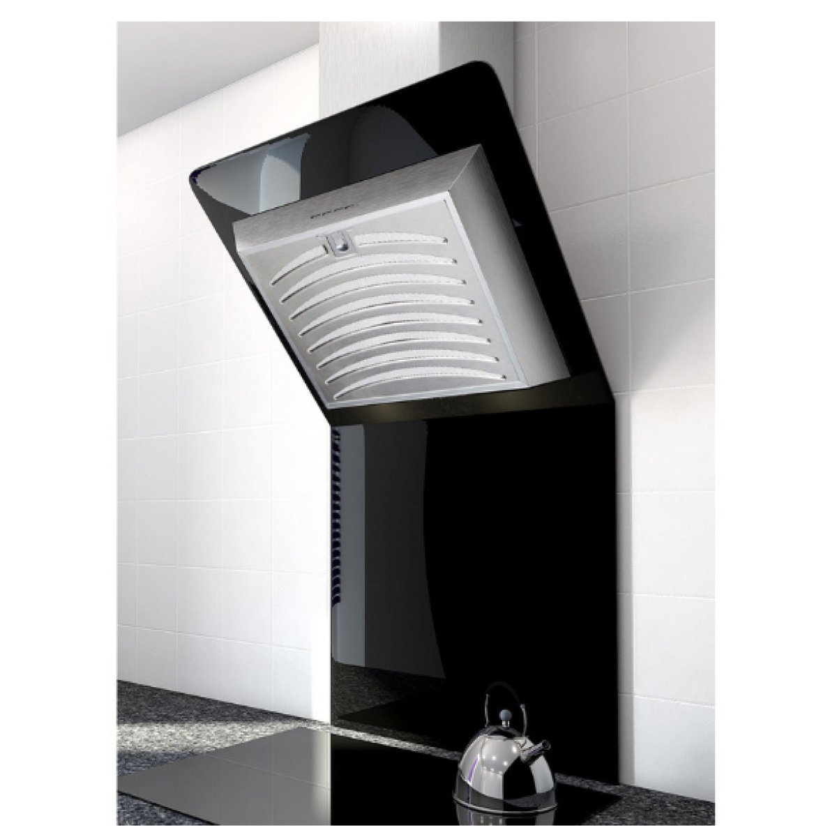 Cata 24″ (60cm) Angled Glass Extractor Hood With Splashback