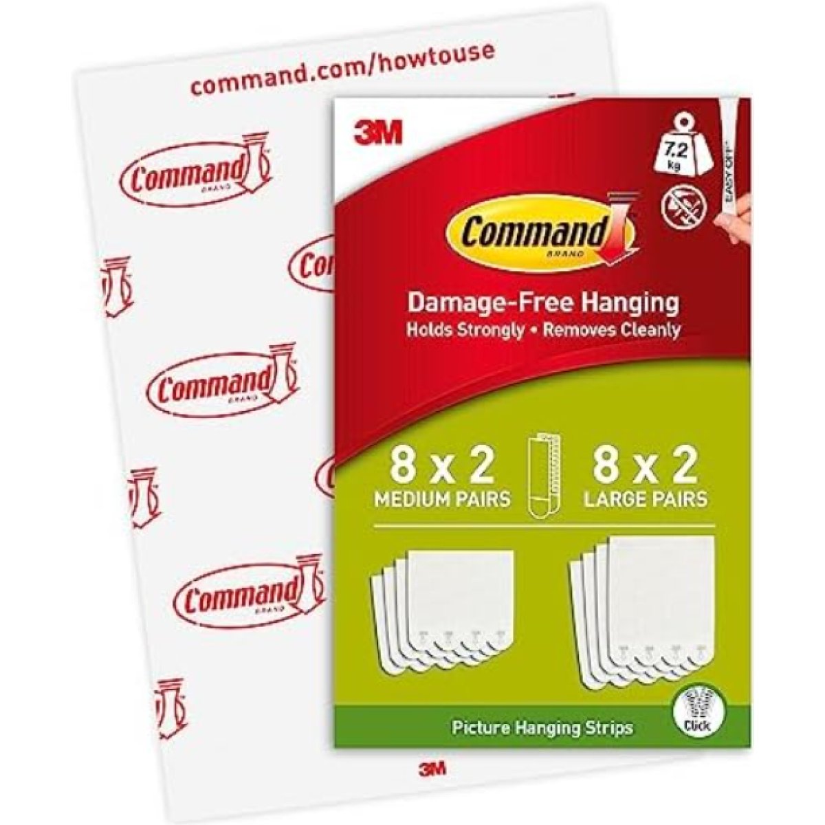 Command Picture Hanging Strips, Value Pack
