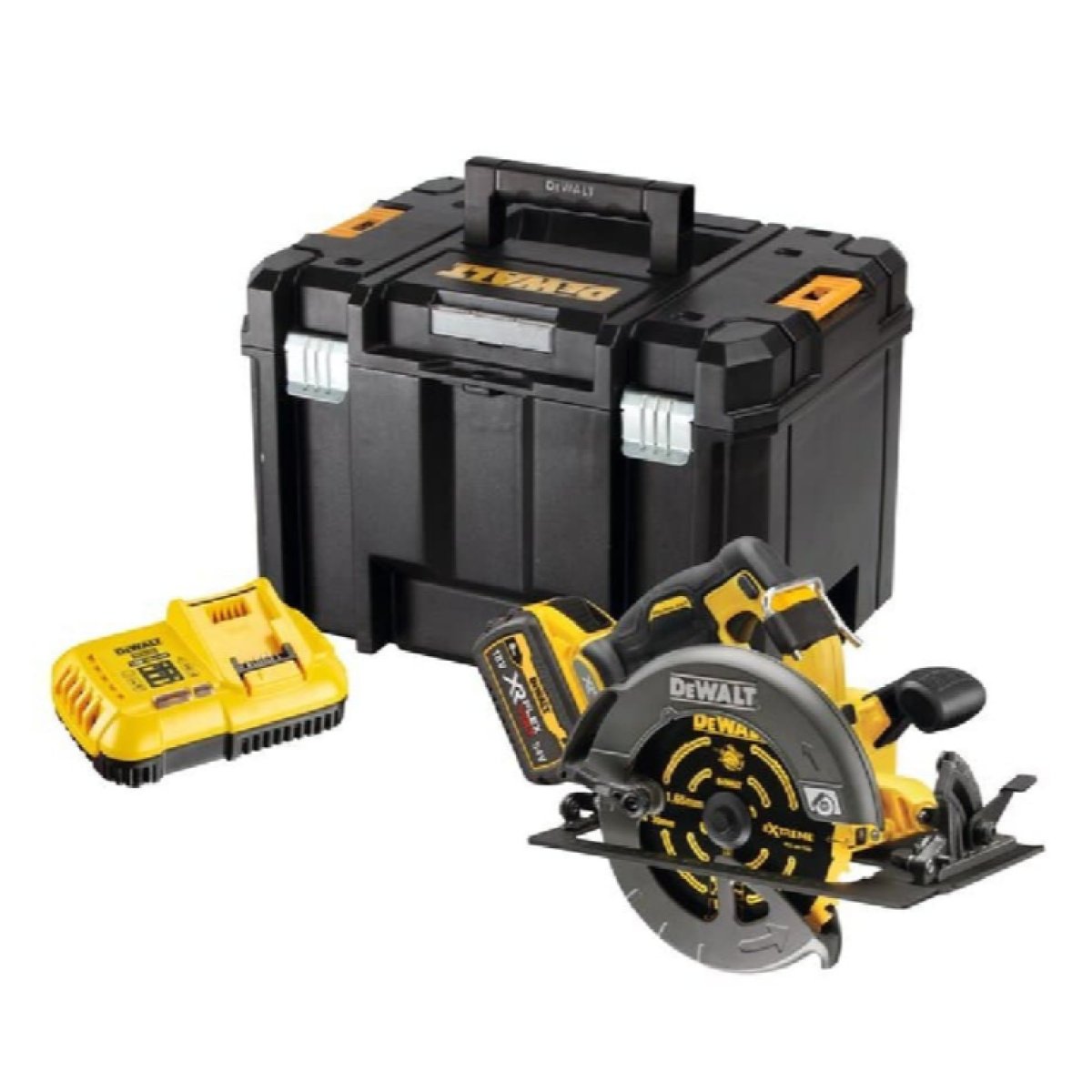 Dewalt DCS578X1-XE 54V 9.0Ah 184mm (7″) XR Cordless FlexVolt Circular Saw Combo Kit