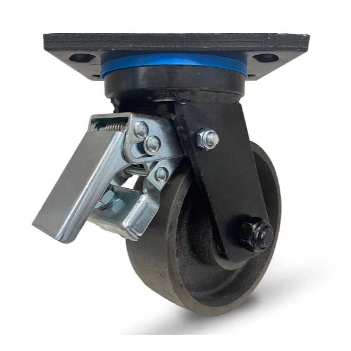 Grip 41967 150mm (5.91 in) 1400kg Heavy Duty Cast Iron Swivel Castor with Brake