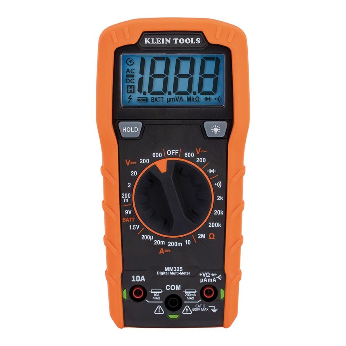 KLEIN TOOLS MM325 Multimeter, Digital Manual-Ranging 600V