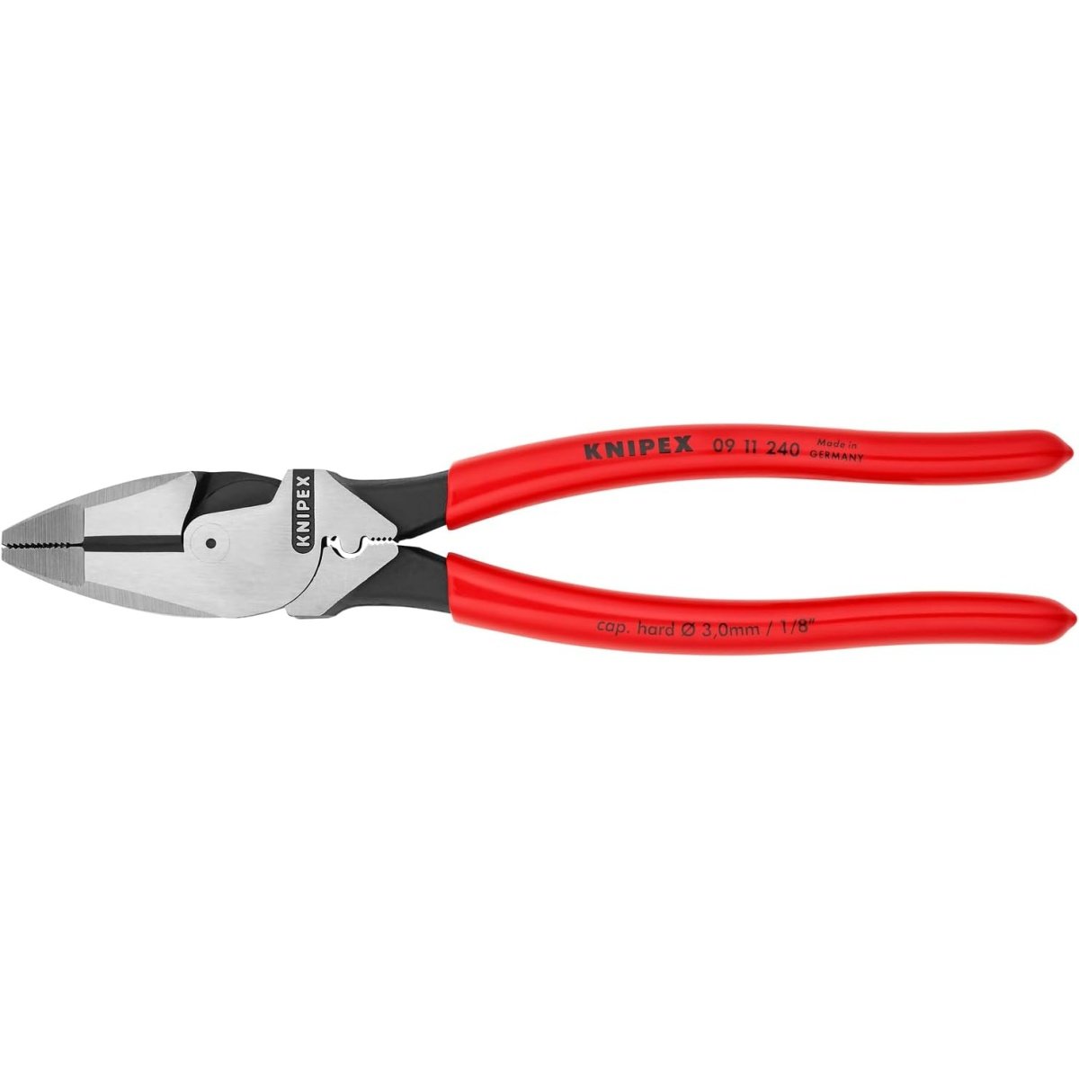 KNIPEX 09 11 240 SBA High Leverage Lineman Pliers New