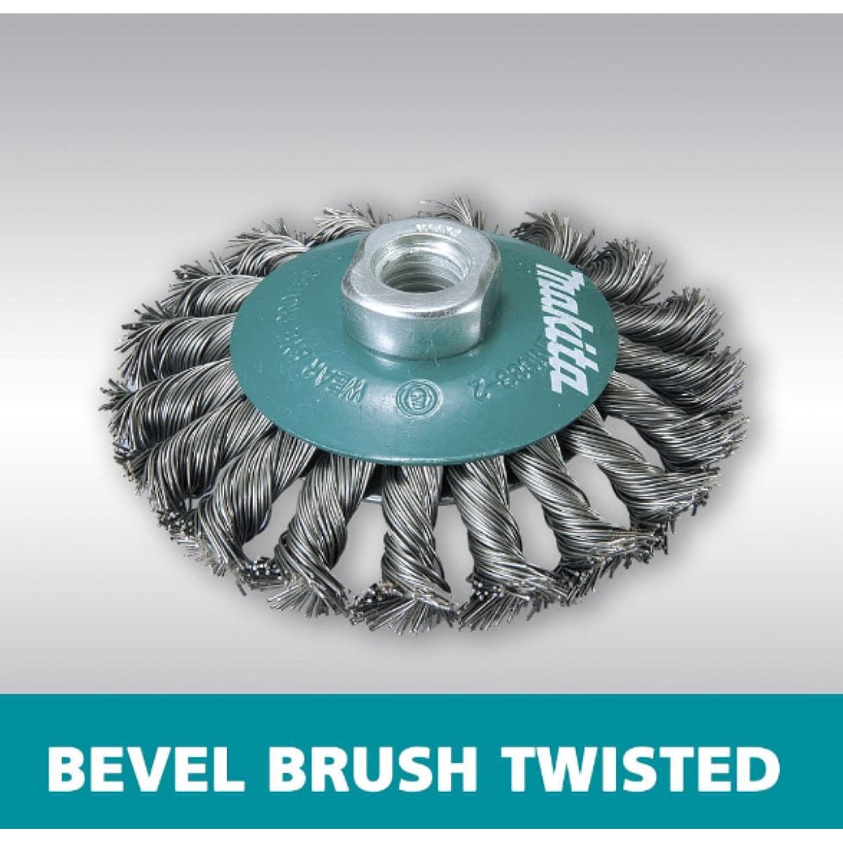 Makita D-55407 100mm (3.94 in) x M14 Bevel Twisted Wire Wheel Brush