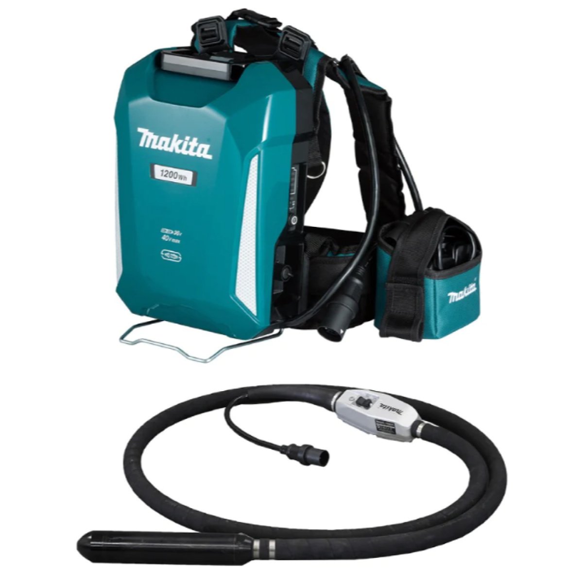 Makita VR004CX3 40V Max 52mm (2.05 in) x 3000mm (118.11 in) 33.5Ah Direct Connect Concrete Vibrator Kit