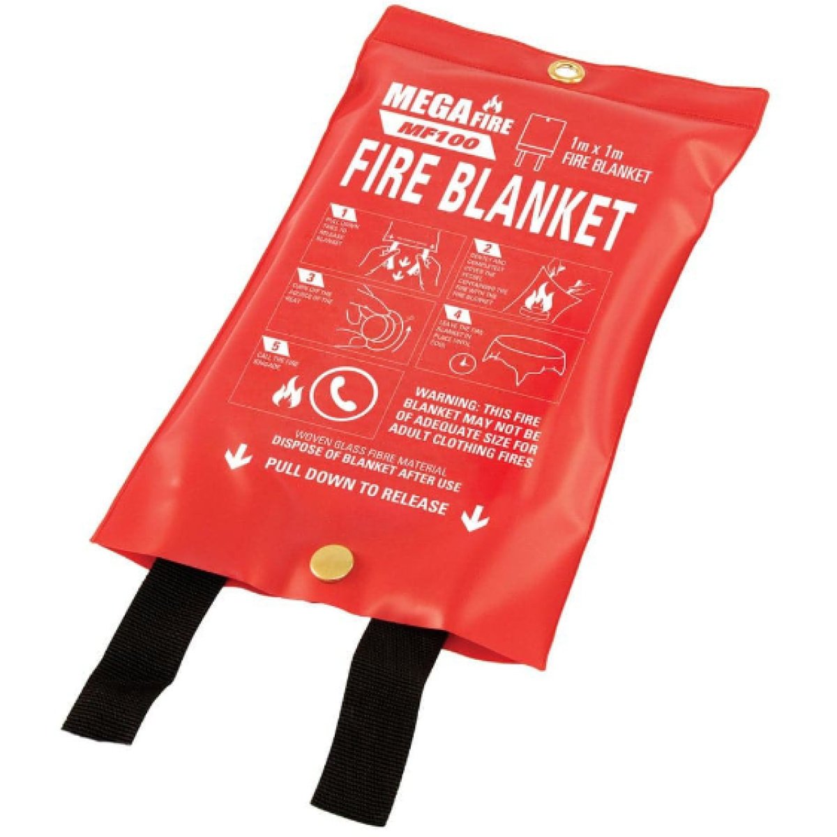MEGAFire MF100 1m x 1m Domestic Fire Blanket