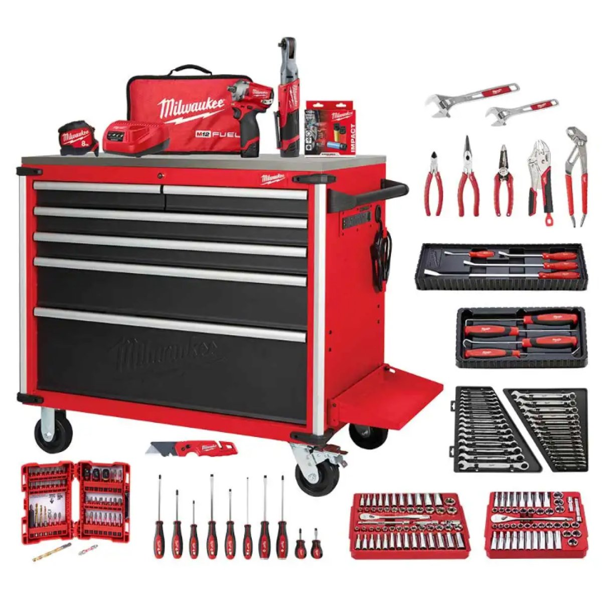 MILWAUKEE 40″ 218 PIECE AUTOMOTIVE STARTER TOOLKIT MTK218A1S