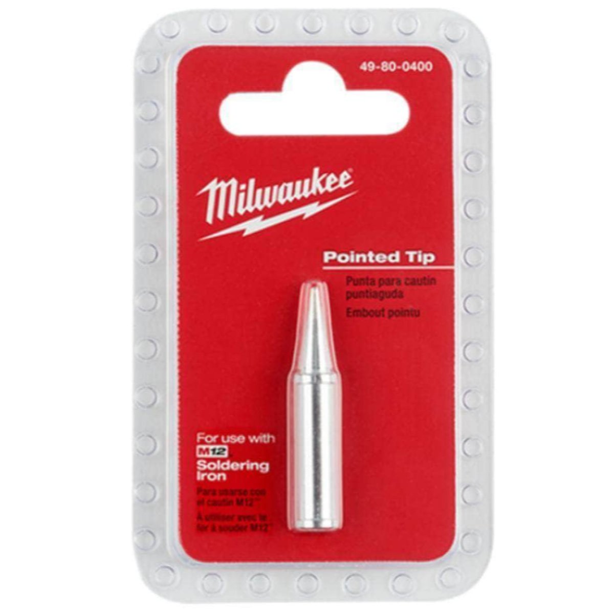 Milwaukee 49800400 M12 Soldering Iron Pointed Tip