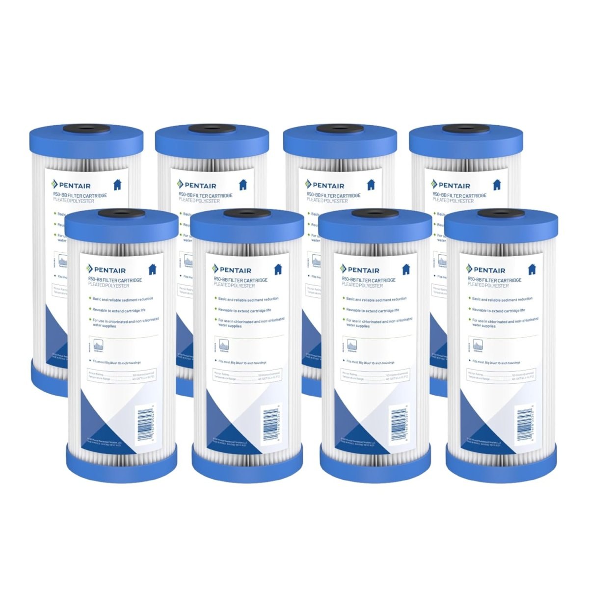 Pentair Pentek R50-BB Big Blue 10-Inch Pleated Sediment