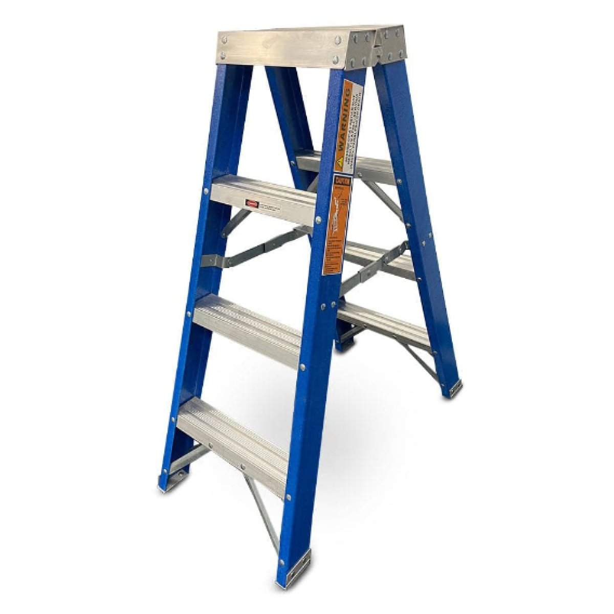 Step Up STFDSL-4 1.2m 160kg 4 Step Industrial Fiberglass Double Sided Ladder