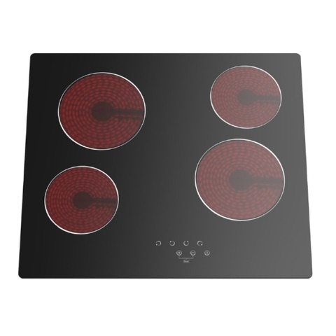 Cata 24″ (60cm) Black Glass Ceramic Electric Hob Touch Control