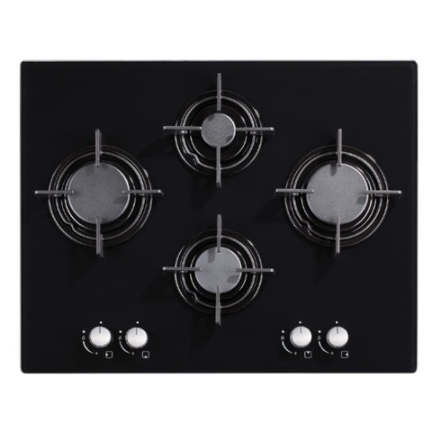 Cata 24″ (60cm) Black Glass Gas Hob