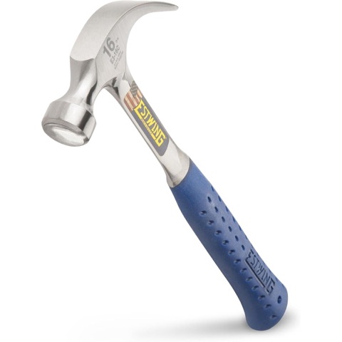 Estwing Curved Claw Hammer, 16 oz Smooth Face