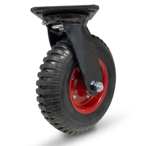 Grip 42088 160mm (6.30 in) 150kg Rubber Wheel Steel Core Swivel Castor