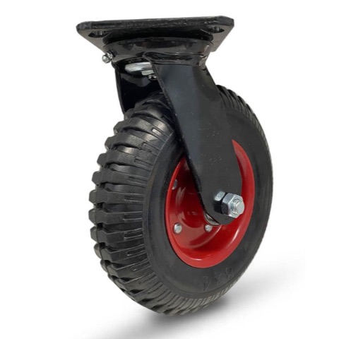 Grip 42090 206mm (8.11 in) 235kg Rubber Wheel Steel Core Swivel Castor