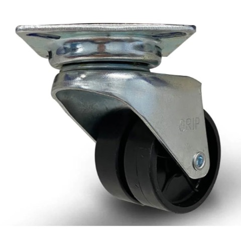 Grip 43055 100mm (3.94 in) 70kg Grey Rubber Moulded Steel Core Swivel Castor