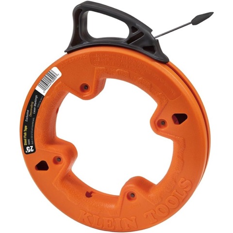 KLEIN TOOLS 56005 Fish Tape, 25-Foot Steel Fish Tape