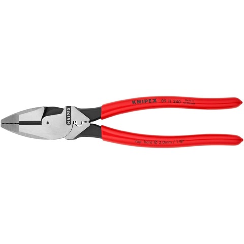 KNIPEX 09 11 240 SBA High Leverage Lineman Pliers New