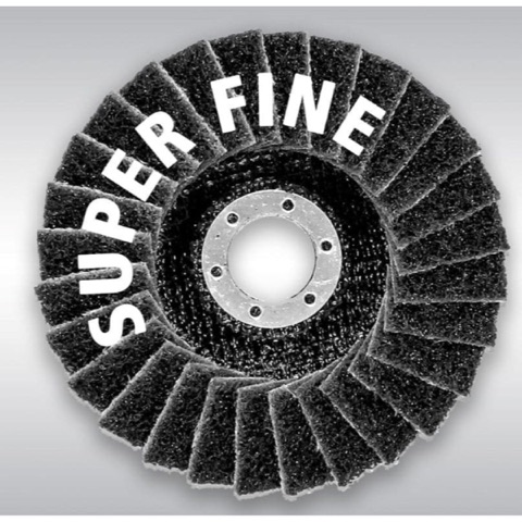 Makita B-40989 125mm (5″) x 22.23mm (0.88 in) Super Fine Flat Finishing Flap Disc