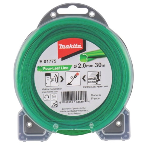 Makita E-01775 2mm (0.08 in) x 30m Four Leaf Nylon Trimmer Line Cable