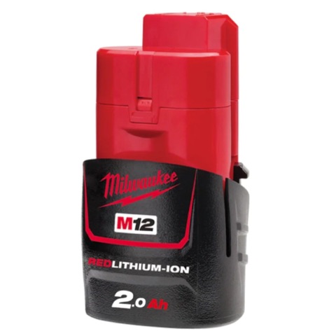 Milwaukee M12B2 M12 12V 2.0Ah Cordless REDLITHIUM-ION Battery