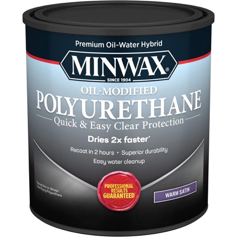 Minwax Water Based Oil-Modified Polyurethane, Warm Satin