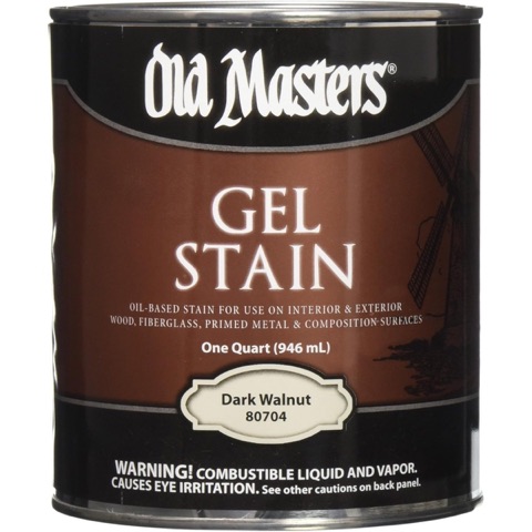 Old Masters 80704 Gel Stain, Dark Walnut, Quart