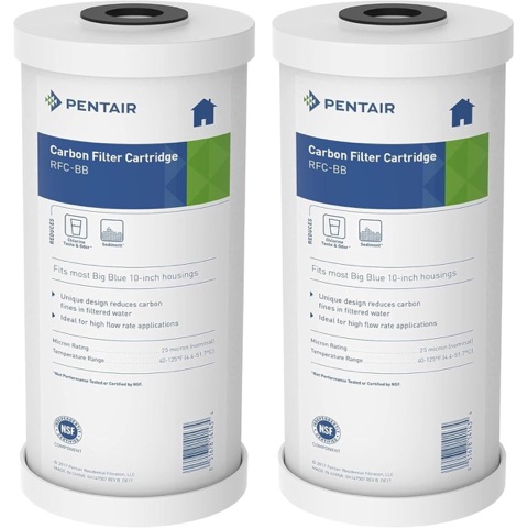 Pentair Pentek RFC-BB Big Blue 10″ x 4.5″ Carbon Water