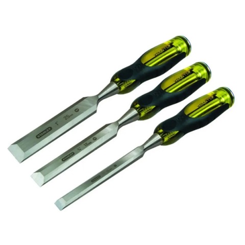 STANLEY FATMAX 3 PIECE 1/2–1″ (12-25MM) TANG THRU WOOD CHISEL SET 2-16-268