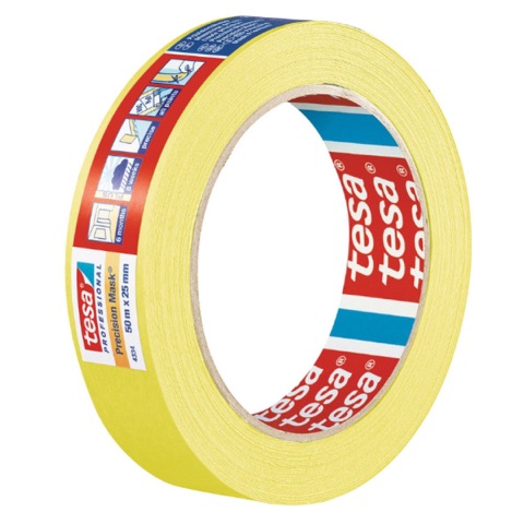 Tesa 4334 Precision Masking Tape 25mm (0.98 in) x 50m