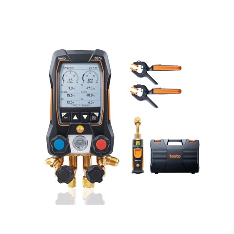 Testo 557s AC Manifold Gauge Set AC Recharge Kit with 2