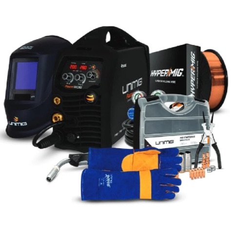 Unimig PK11059 Razorweld 205 Smart Set MIG/TIG/MMA Inverter Welder Kit